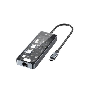 هاب 6 پورت USB-C مدل RH17 رسی (Recci PowerExpand 6-in-1 USB-C Hub RH17)