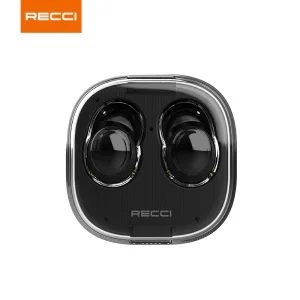 هندزفری بلوتوثی REP-W69 رسی (Recci REP-W69 CRYSTAL Wireless Bluetooth 5.3 Earphones ENC HD Calling)