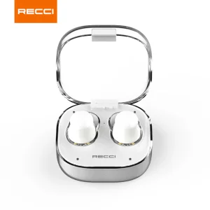 هندزفری بلوتوثی REP-W69 رسی (Recci REP-W69 CRYSTAL Wireless Bluetooth 5.3 Earphones ENC HD Calling)