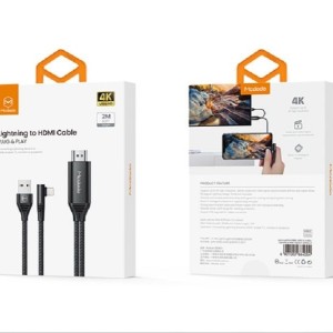 کابل تبدیل HDMI به لایتنینگ /USB مک دودو مدل CA-640 طول 2 متر