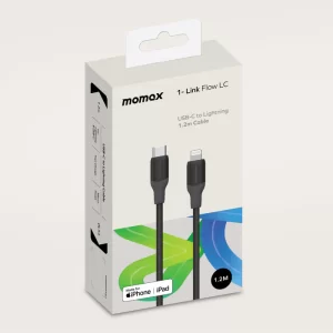 کابل تبدیل 1-Link Flow LC | USB-C to Lightning Cable 30W (1.2m) مومکس (momax)