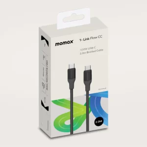 کابل تبدیل 1-Link Flow | USB-C to USB C Braided Cable 100W (2m) مومکس (momax)