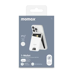 جا کارتی (نگهدارنده کارت) مگنتی 1-Wallet | Magnetic Card Holder with Stand (Vegan Leather) با چرم گیاهی مومکس (momax)