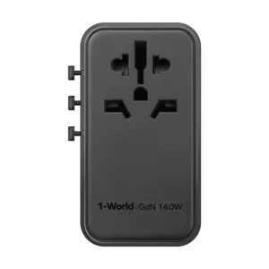 شارژر مسافرتی 4 پورت صد و چهل وات 1-World | Universal 4-Ports Travel Charger (GaN 140W + USB-C Cable) مومکس (momax)