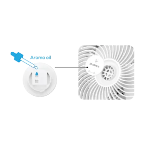 پنکه Airoma Tower | 3D Air Circulation Diffuser Tower Fan مومکس (momax)