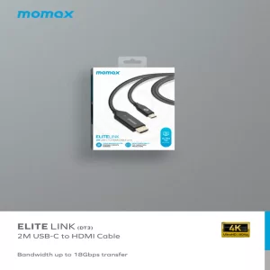 کابل تبدیل EliteLink | USB-C to HDMI Braided Cable (2m) مومکس (momax)