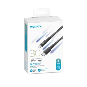 کابل تبدیل EliteLink | USB-C to Lightning Braided Cable (3m) مومکس (momax)