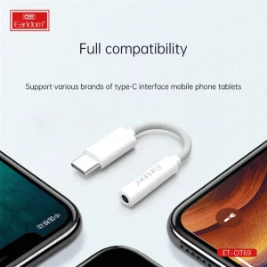 مبدل USB-C به جک AUX ارلدام مدل ET-OT69