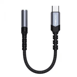 مبدل USB-C به جک 3.5 میلی متری Recci مدل RDS-A25