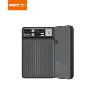 پاوربانک رسی مدل RPB-W18 ظرفیت 10000 میلی آمپر ساعت (RECCI RPB-W18 10000mAh power bank magnetic charging astro boy)