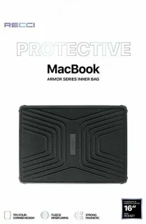 کاور لپ تاپ و کیف مک بوک RCS-S27 رسی (Recci Protective macbook Pro 15.4 and 16 inch armor series inner bag RCS-S27)