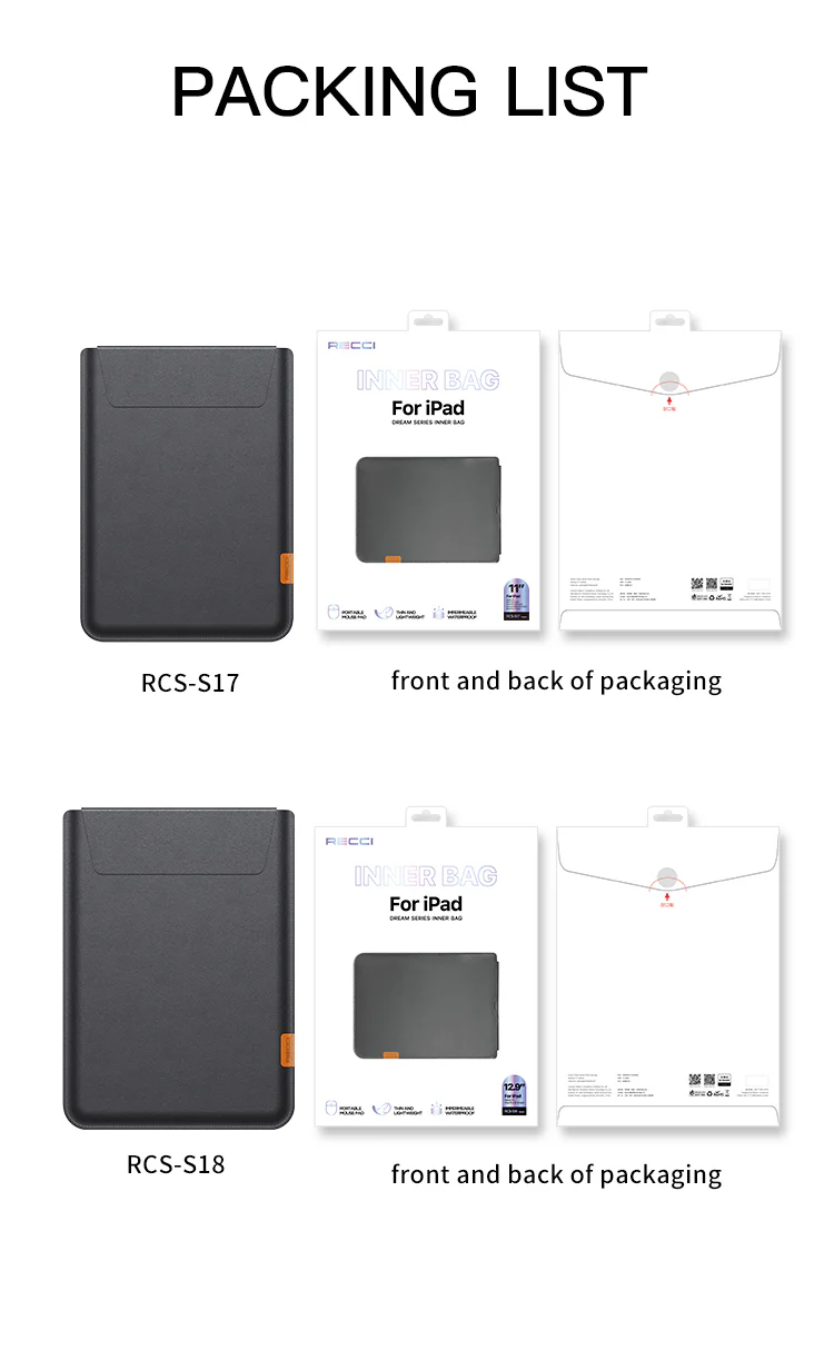 کاور تبلت RCS-S18 رسی (Recci RCS-S18 Light And Thin IPad & Tablet PC Inner Bag)