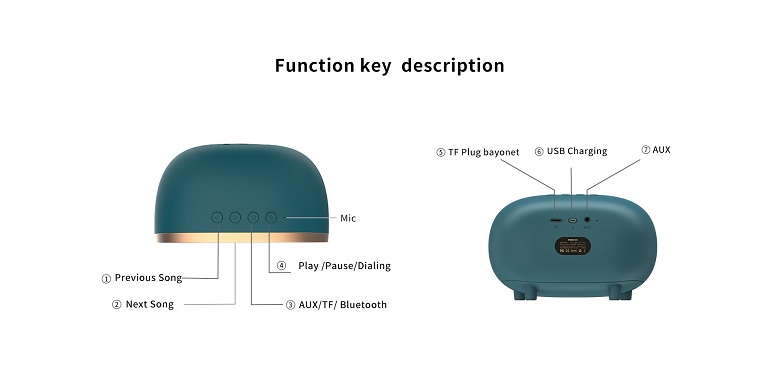 اسپیکر بلوتوثی RSK-W10 رسی (Recci RSK-W10 V5.0 Speeker Bluetooth)