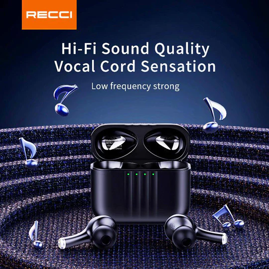 هندزفری بلوتوثی REP-W55 رسی (RECCI REP-W55 Haydn True Wireless Bluetooth Earphone Stereo)