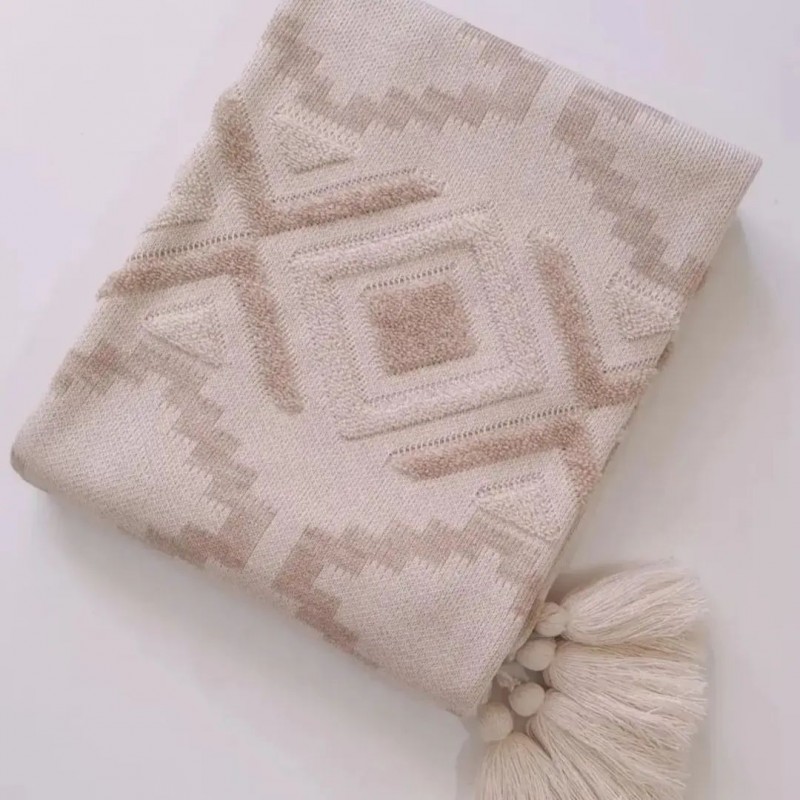 شال مبل پانچ (رنگ استخوانی)