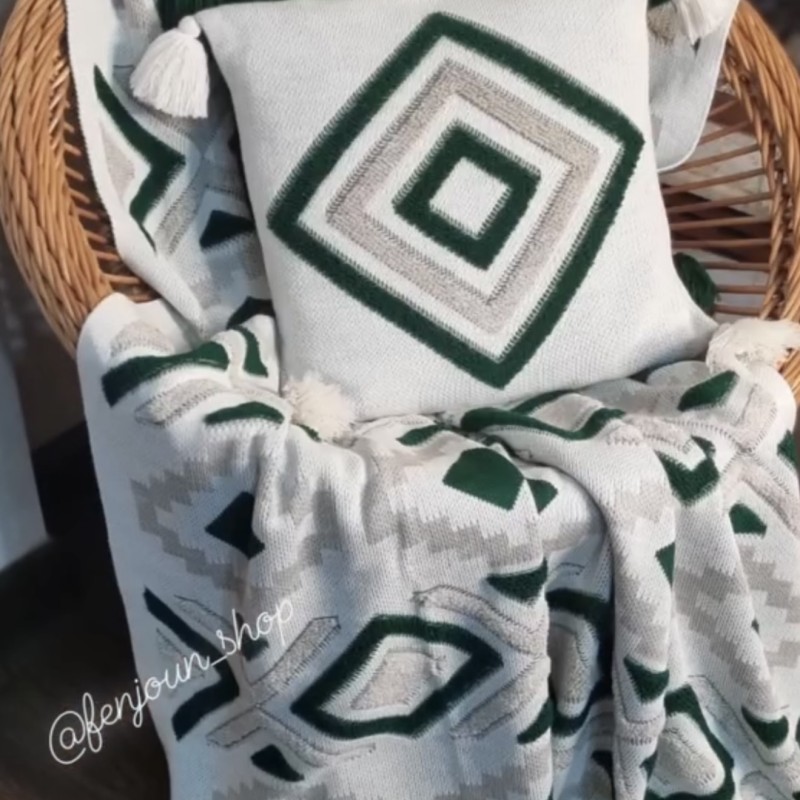 شال مبل پانچ (رنگ یشمی)