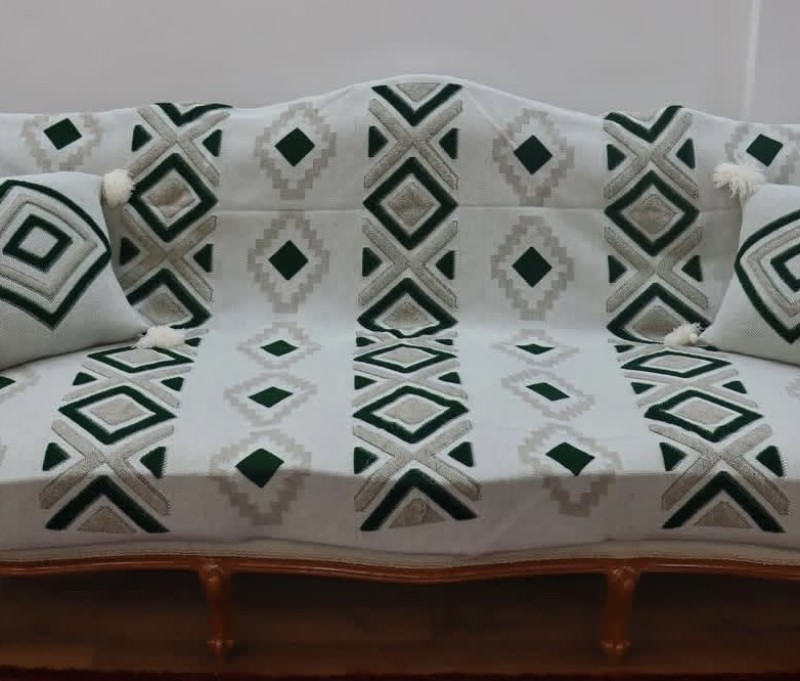 شال مبل پانچ سه متری (رنگ یشمی)