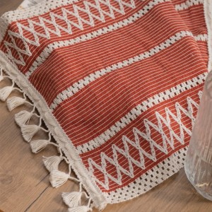 رانر رومیزی  Cotton (رنگ آجری)