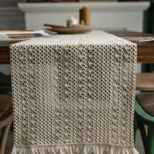 رانر رومیزی  Cotton رنگ استخوانی