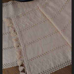 رانر رومیزی  طرح  ارکیده (رنگ  بژ)