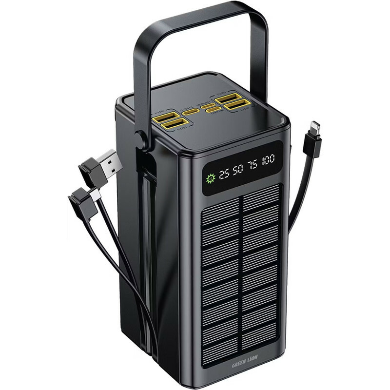 پاوربانک گرین لاین مدل GL-PX50 ظرفیت 60000 میلی‌آمپر ساعت به همراه پنل خورشیدی