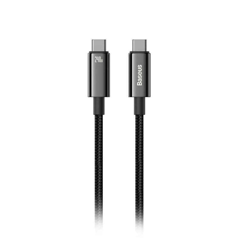 کابل دو سر تایپ سی 240 واتی 1 متری بیسوس Baseus Flash Series 2 USB 4 Data Cable P10311803111