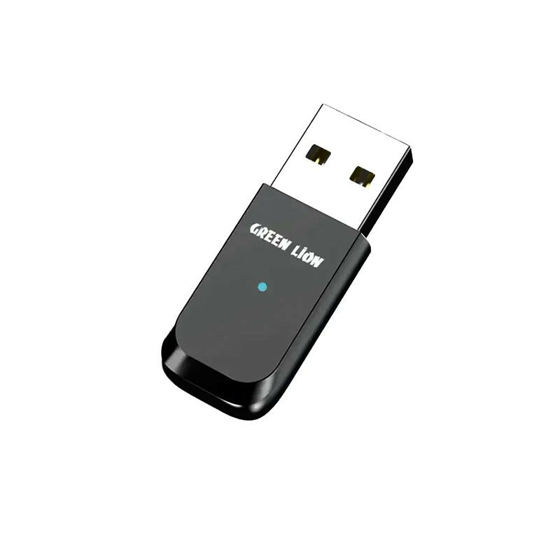 مبدل بلوتوثی گرین لاین مدل  Green Lion Zinc Alloy Shell Bluetooth Adapter GNBLTADAPBK