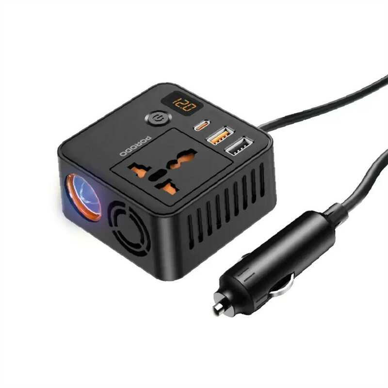مبدل برق خودرو پرودو مدل Universal PD-FWCH057 200W