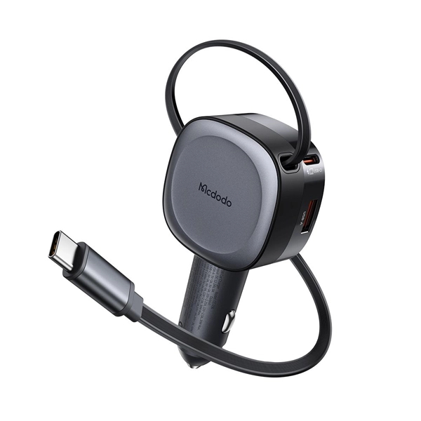 شارژر فندکی 75 وات با کابل جمع شونده مک دودو Mcdodo FreeGo Car Charger CC-1560