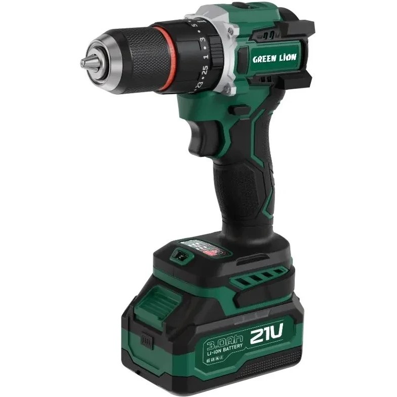 دریل چکشی شارژی گرین لاین مدل GD-15 Pro Drive با ۲ باتری ۱۸ ولت