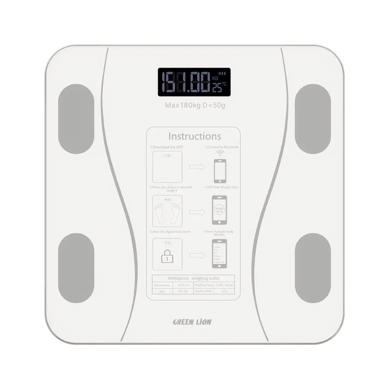 ترازو هوشمند گرین لاین مدل GBC-200 ظرفیت ۱۸۰ کیلوگرم