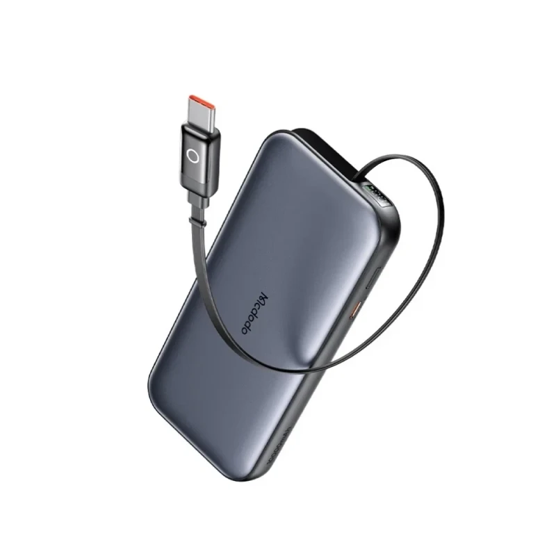 پاوربانک با کابل USB-C جمع شونده 45 وات مک دودو مدل MC-5920 ظرفیت 10000 میلی‌آمپرساعت