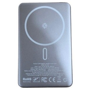 پاوربانک فلزی فوق باریک مک‌دودو مدل ۵۰۰۰ میلی‌آمپر، ۲۰ وات، وایرلس مغناطیسی