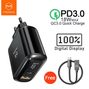 شارژر دیواری 18 وات مک دودو مدل CH-7170