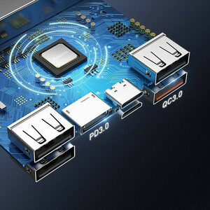 پاوربانک 65 وات باسئوس مدل Amblight ظرفیت 30000 میلی آمپر ساعت