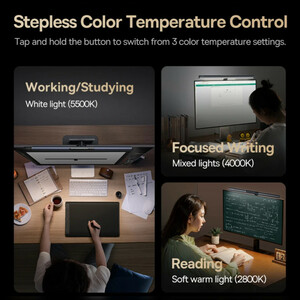 چراغ LED بالای مانیتور باسئوس مدل I-wok3