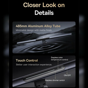 چراغ LED بالای مانیتور باسئوس مدل I-wok3