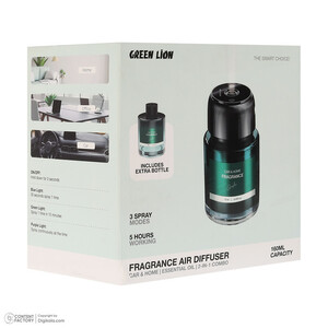 خوشبوکننده خودرو گرین لاین مدل fragrance 2in1 combo با رایحه Fresh Air حجم 160 میلی لیتر