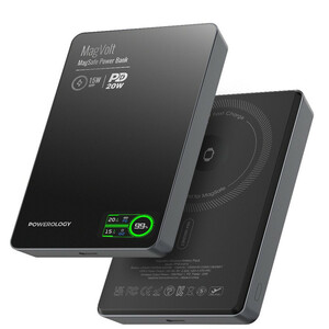 پاور بانک 20 وات پاورولوجی مدل Mag volt ظرفیت 5000 میلی آمپر ساعت
