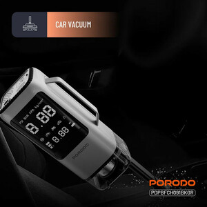 دستگاه جامپ استارتر و پمپ باد چندکاره خودرو پورودو مدل PDPBFCH091BKGR