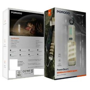 پاوربانک 12 وات پرودو مدل  PowerBeam PDNDC017 ظرفیت 5000 میلی‌آمپرساعت