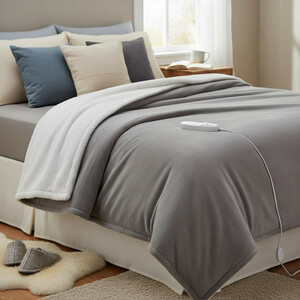 پتو برقی گرین لاین مدل GL-BN2  GNELCBLKTGY ابعاد 180×130 سانتی‌متر