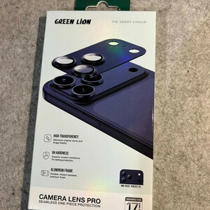 محافظ لنز دوربین فلزی گرین لاین مدل LENS PRO مناسب برای گوشی موبایل اپل iPhone 17 Pro Max