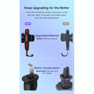 پایه نگهدارنده گوشی موبایل بیسوس مدل Metal Age II Air Outlet Version