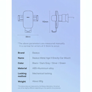 پایه نگهدارنده گوشی موبایل بیسوس مدل Metal Age II Air Outlet Version