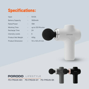 ماساژور برقی پرودو مدل PD_FMGUN