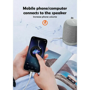 کابل تبدیل AUX به لایتنینگ الدینیو مدل LS-Y82i طول 2 متر
