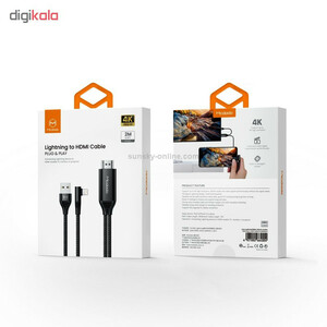 کابل تبدیل لایتنینگ به HDMI مک دودو مدل CA-6400 طول 2 متر