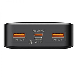 پاوربانک بیسوس مدل PPBD20K-20W ظرفیت 20000 میلی آمپر ساعت