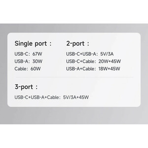 شارژر دیواری 67 وات مک دودو مدل CH-4100 به همراه کابل متصل به بدنه USB-C